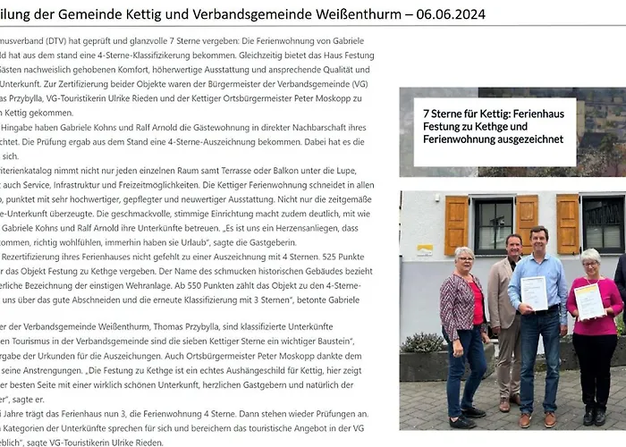 4-Sterne Zertifizierte Ferienwohnung Festung Zu Ketghe - Naehe Koblenz Fuer Urlaub Und Arbeit
